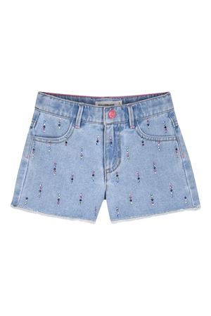 bermuda in denim con cristalli BILLIEBLUSH KIDS | U21873Z18